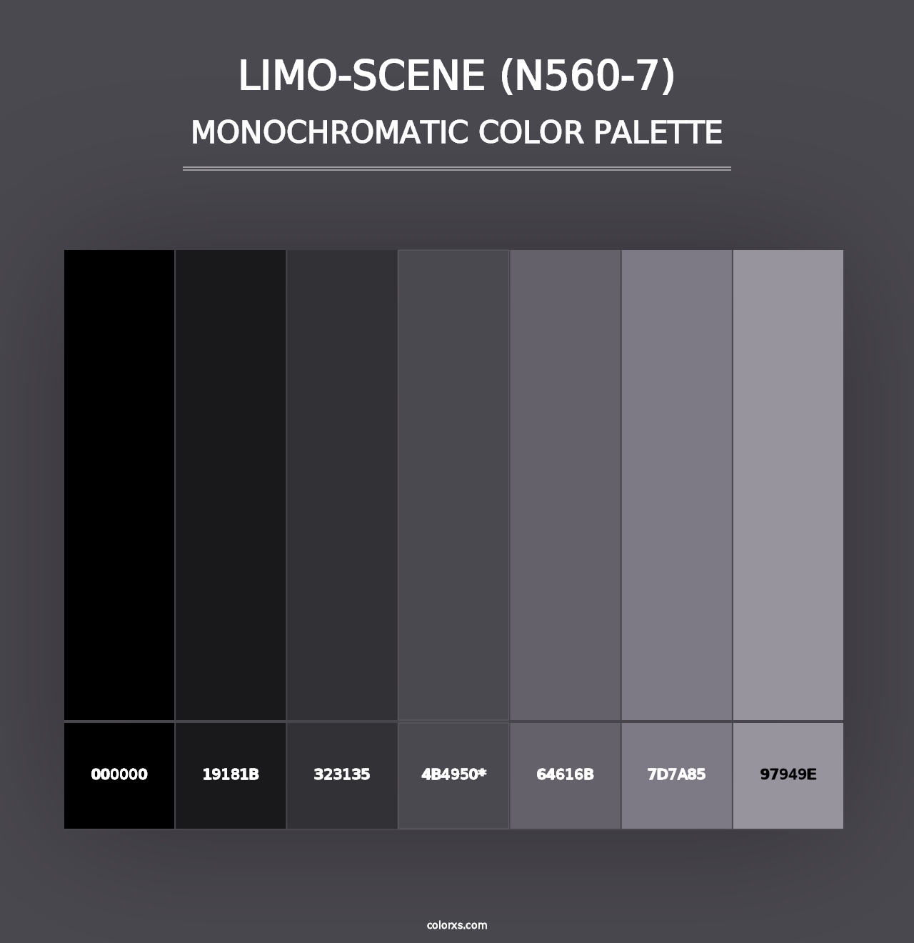 Limo-Scene (N560-7) - Monochromatic Color Palette