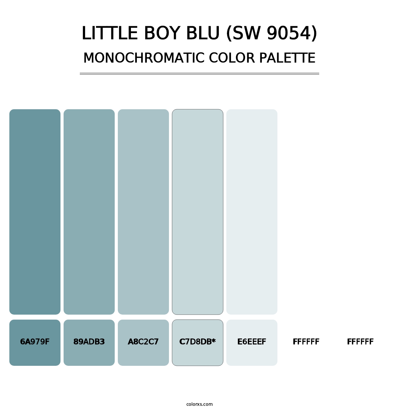 Little Boy Blu (SW 9054) - Monochromatic Color Palette