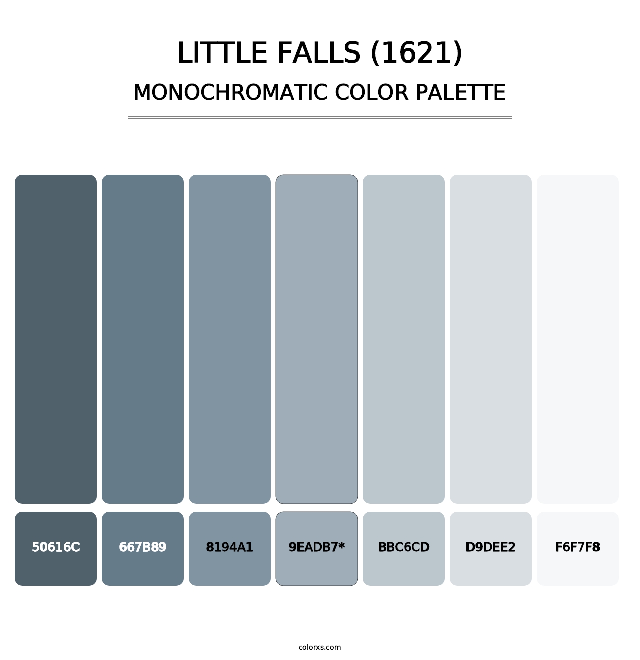 Little Falls (1621) - Monochromatic Color Palette