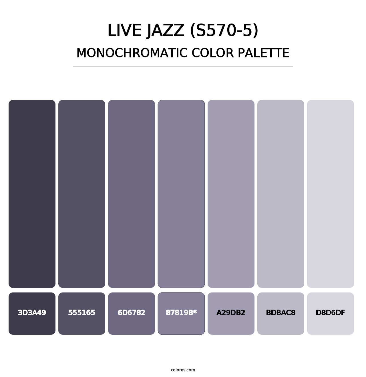 Live Jazz (S570-5) - Monochromatic Color Palette