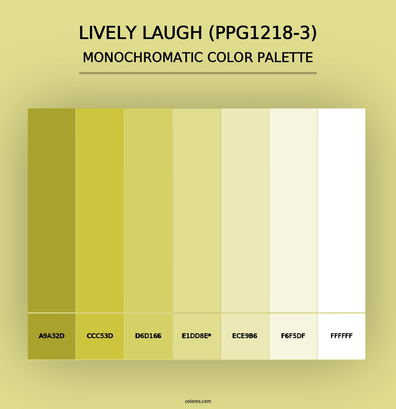 Lively Laugh (PPG1218-3) - Monochromatic Color Palette