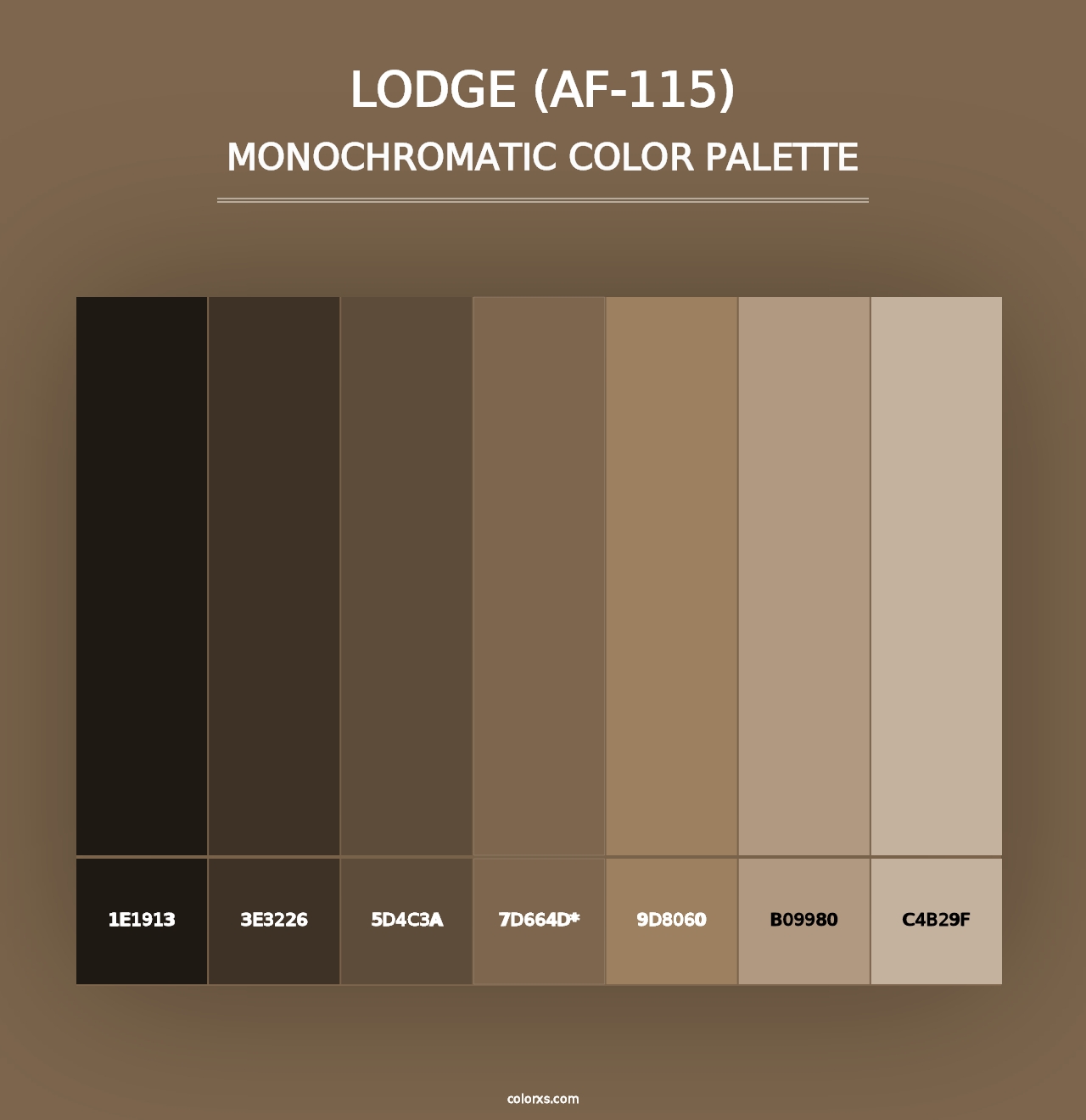 Lodge (AF-115) - Monochromatic Color Palette