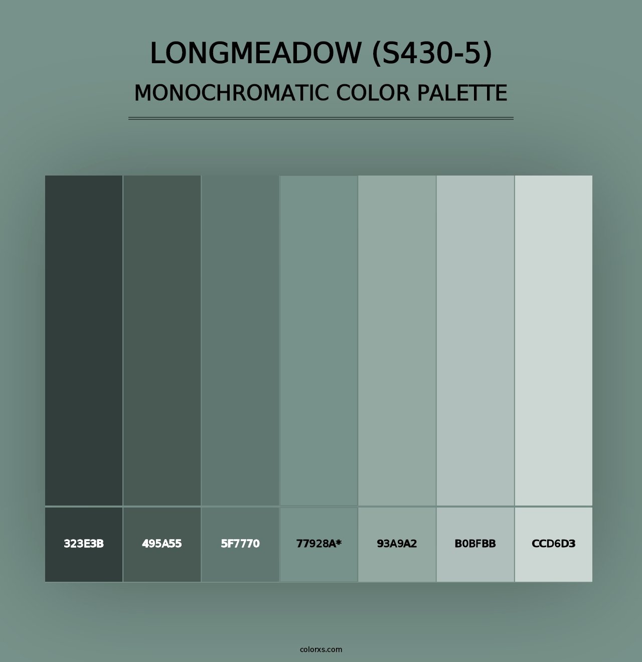 Longmeadow (S430-5) - Monochromatic Color Palette