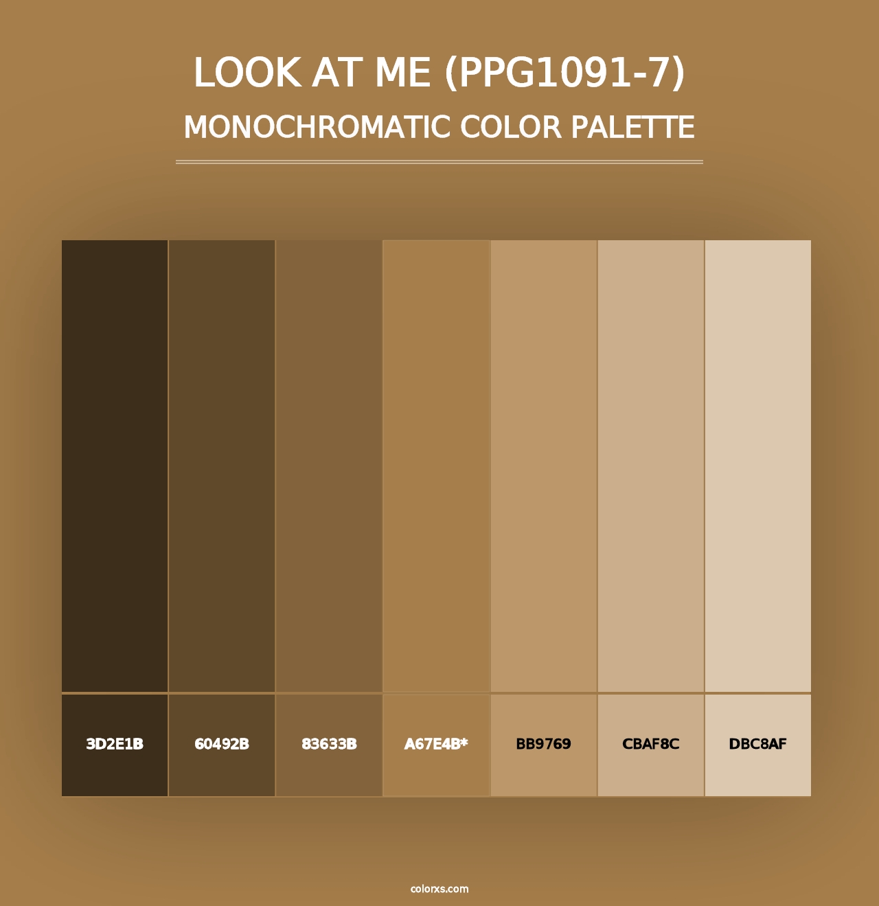 Look At Me (PPG1091-7) - Monochromatic Color Palette