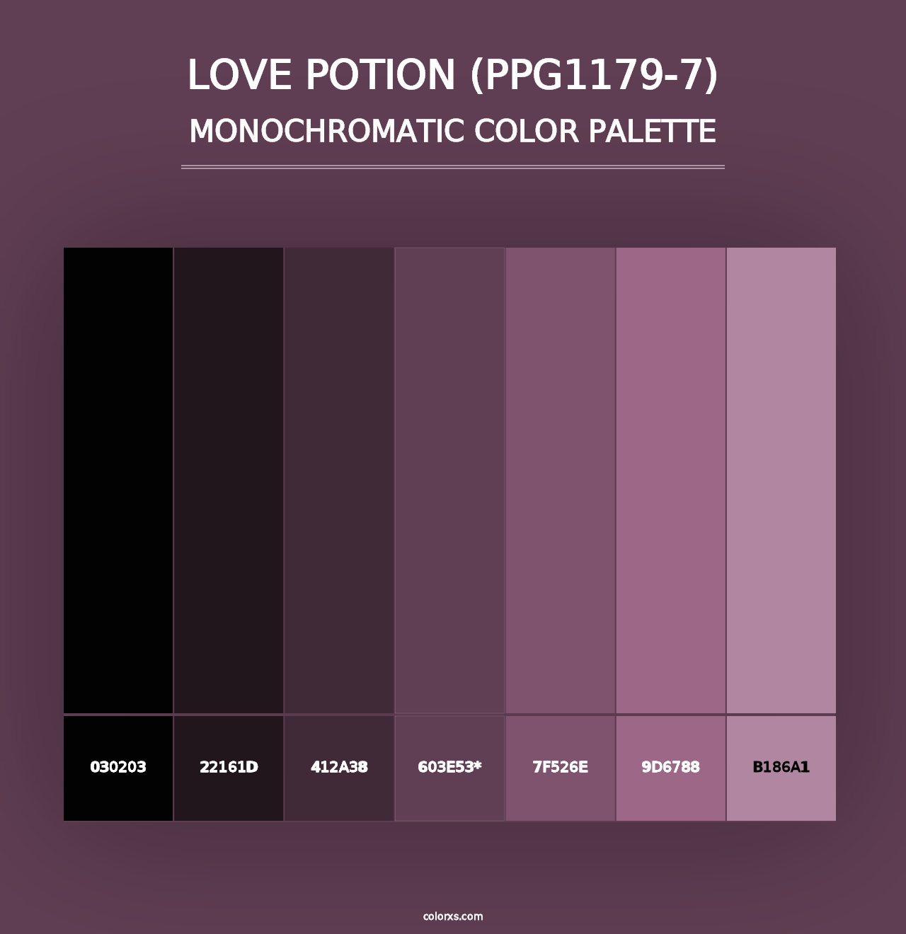 Love Potion (PPG1179-7) - Monochromatic Color Palette