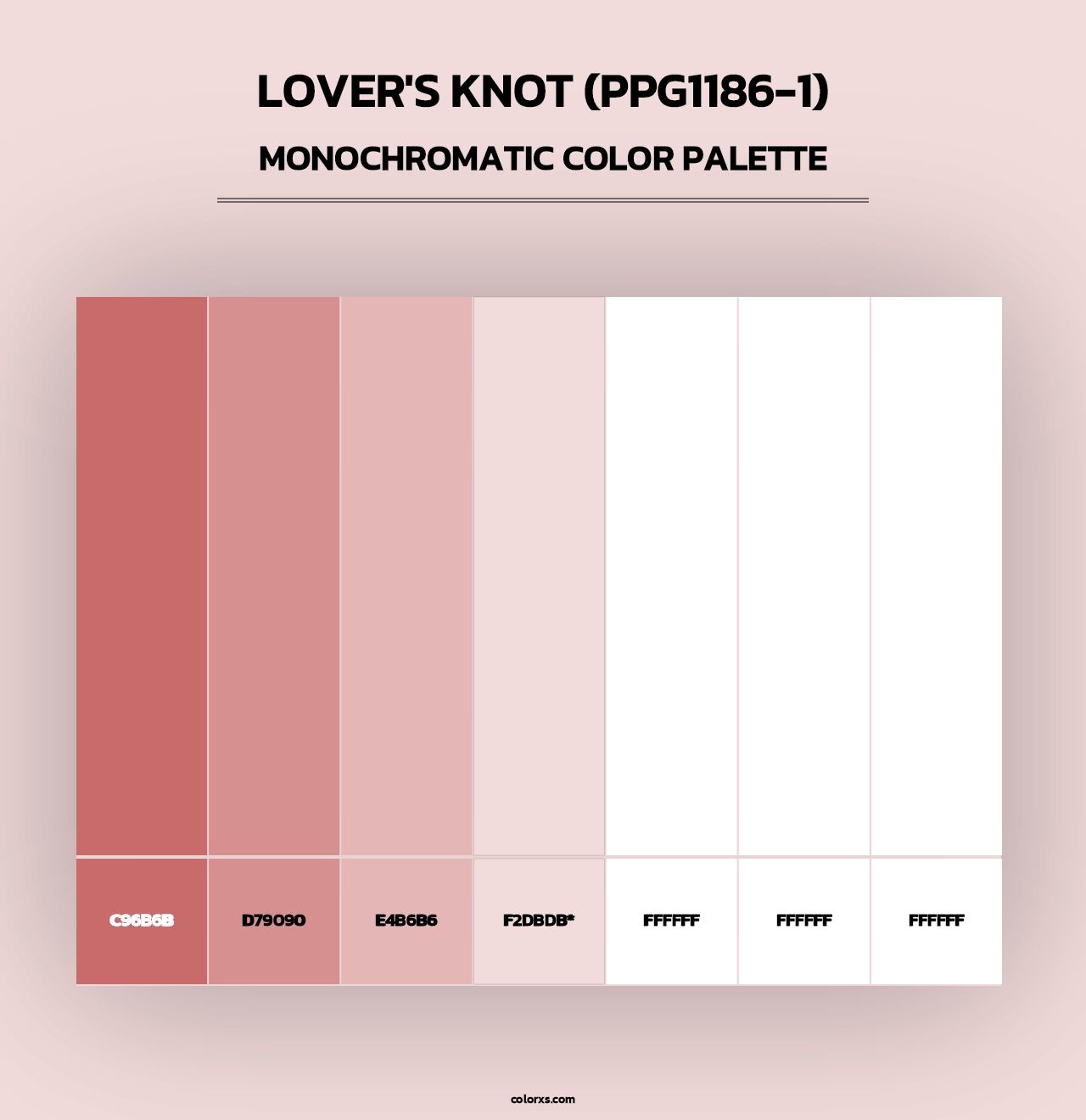 Lover's Knot (PPG1186-1) - Monochromatic Color Palette