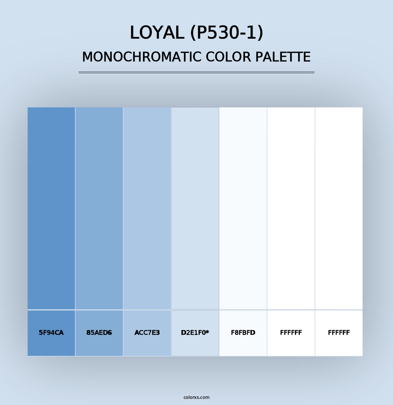 Loyal (P530-1) - Monochromatic Color Palette