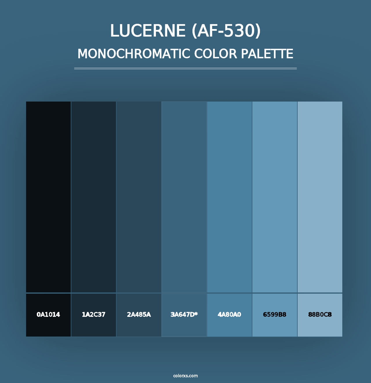 Lucerne (AF-530) - Monochromatic Color Palette