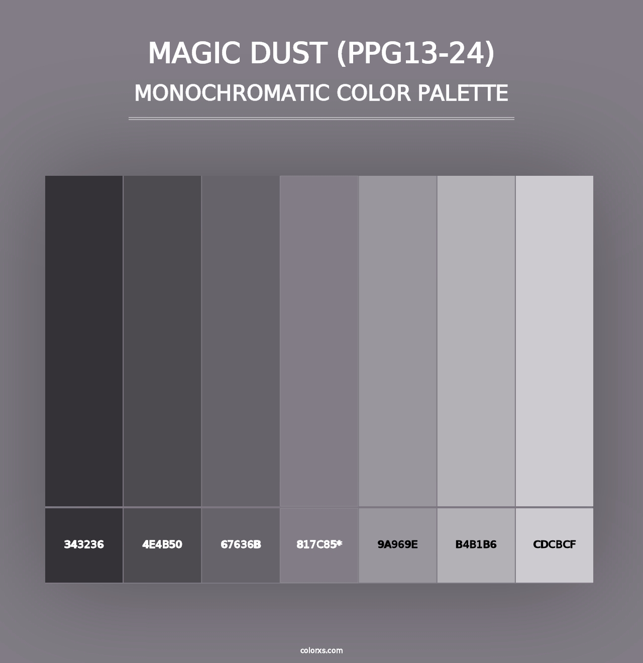 Magic Dust (PPG13-24) - Monochromatic Color Palette