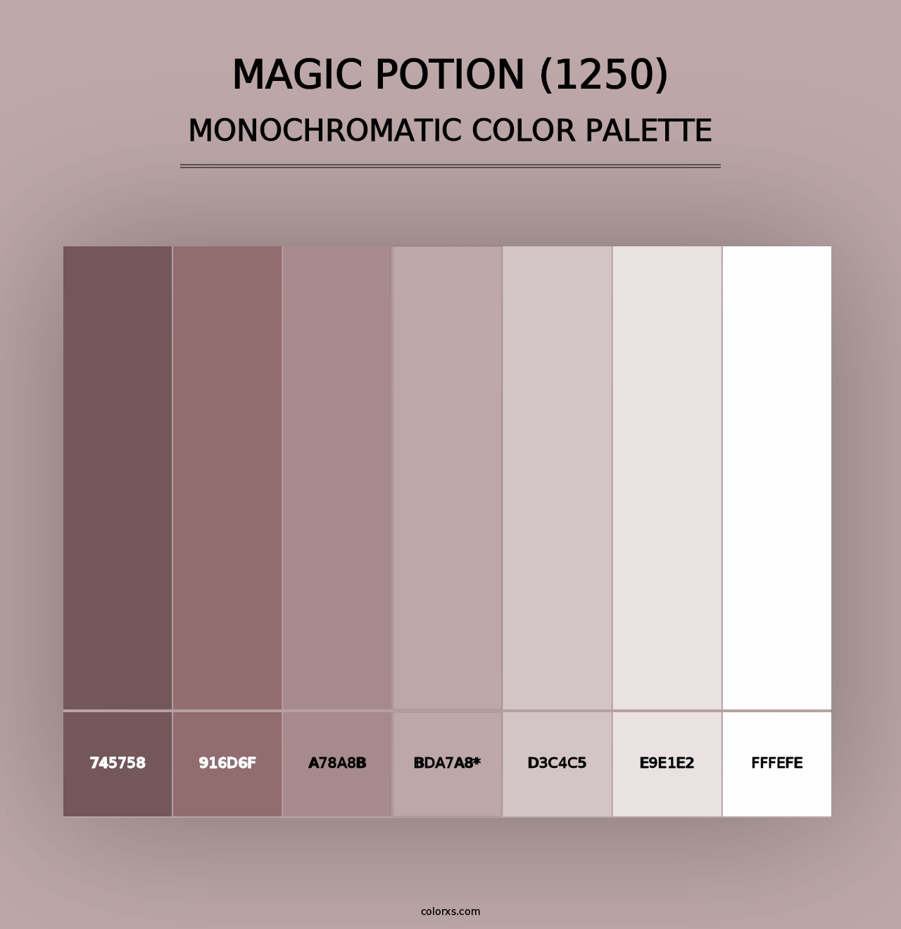 Magic Potion (1250) - Monochromatic Color Palette