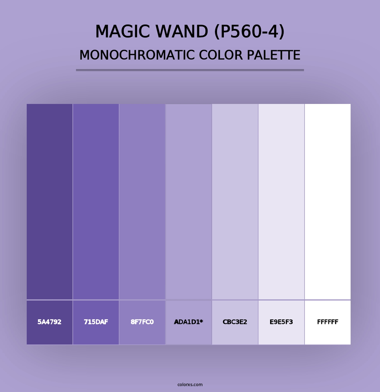 Magic Wand (P560-4) - Monochromatic Color Palette