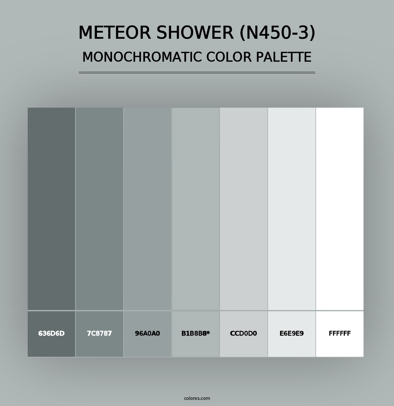 Meteor Shower (N450-3) - Monochromatic Color Palette