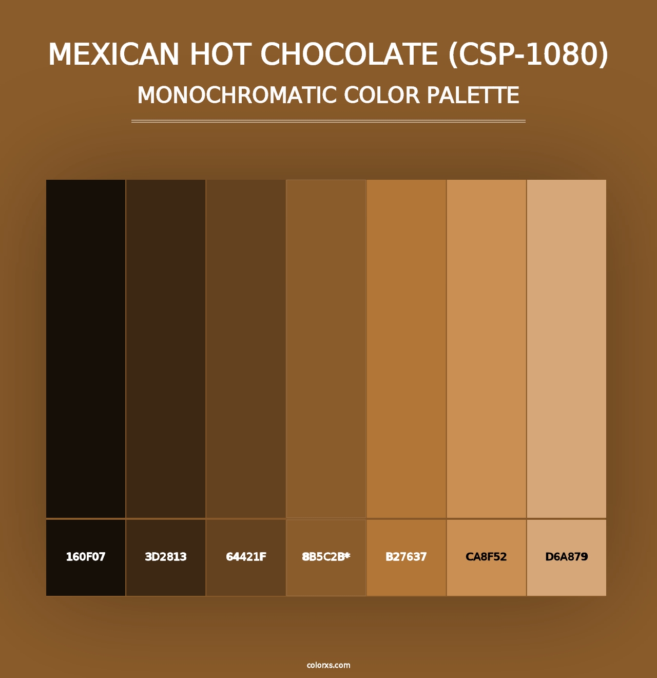 Mexican Hot Chocolate (CSP-1080) - Monochromatic Color Palette