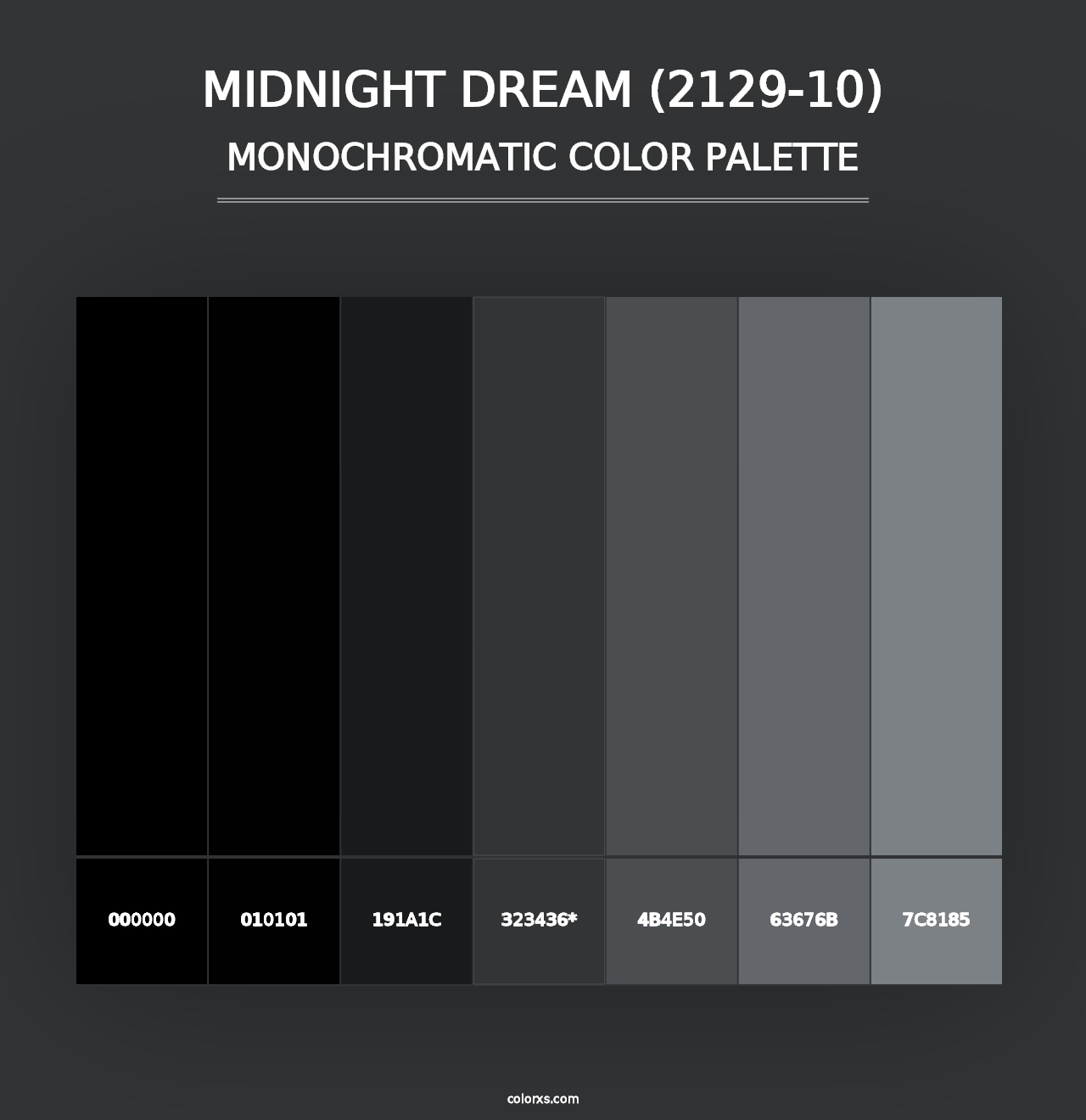 Midnight Dream (2129-10) - Monochromatic Color Palette