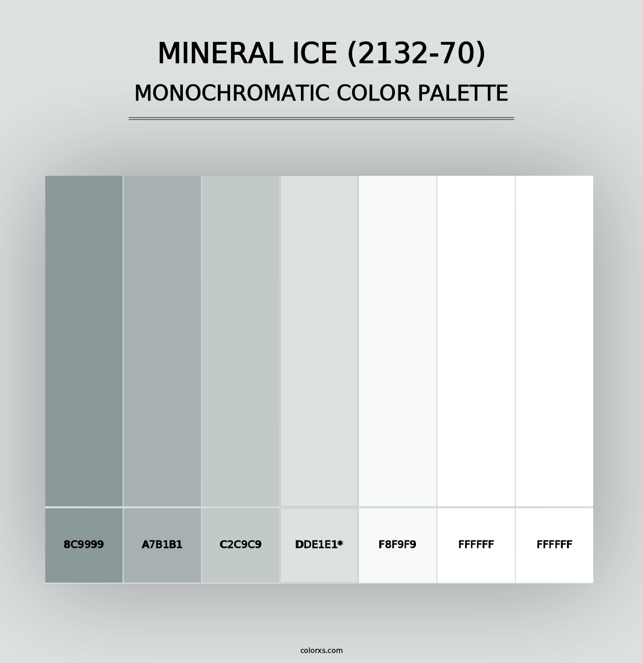 Mineral Ice (2132-70) - Monochromatic Color Palette