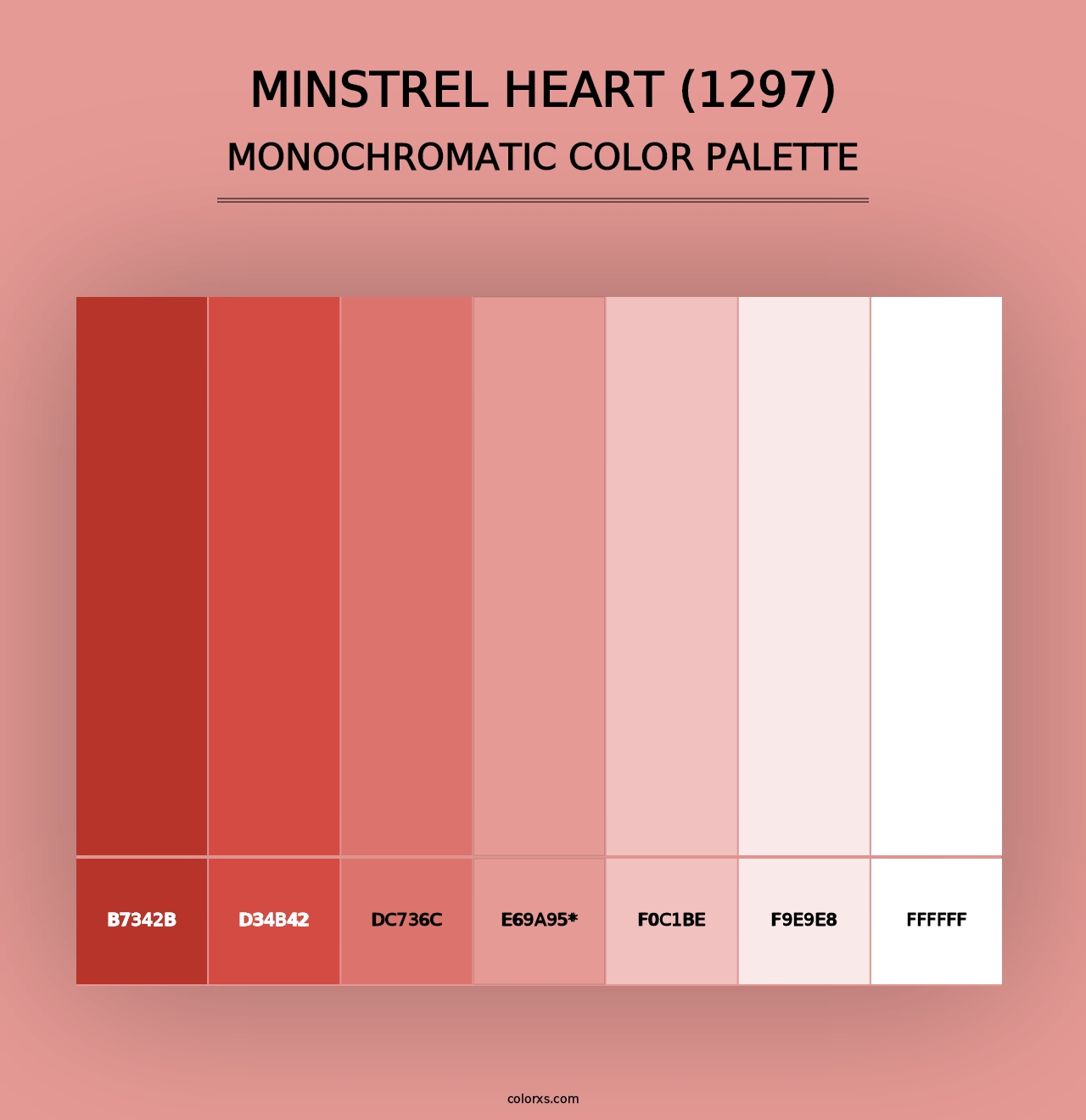 Minstrel Heart (1297) - Monochromatic Color Palette