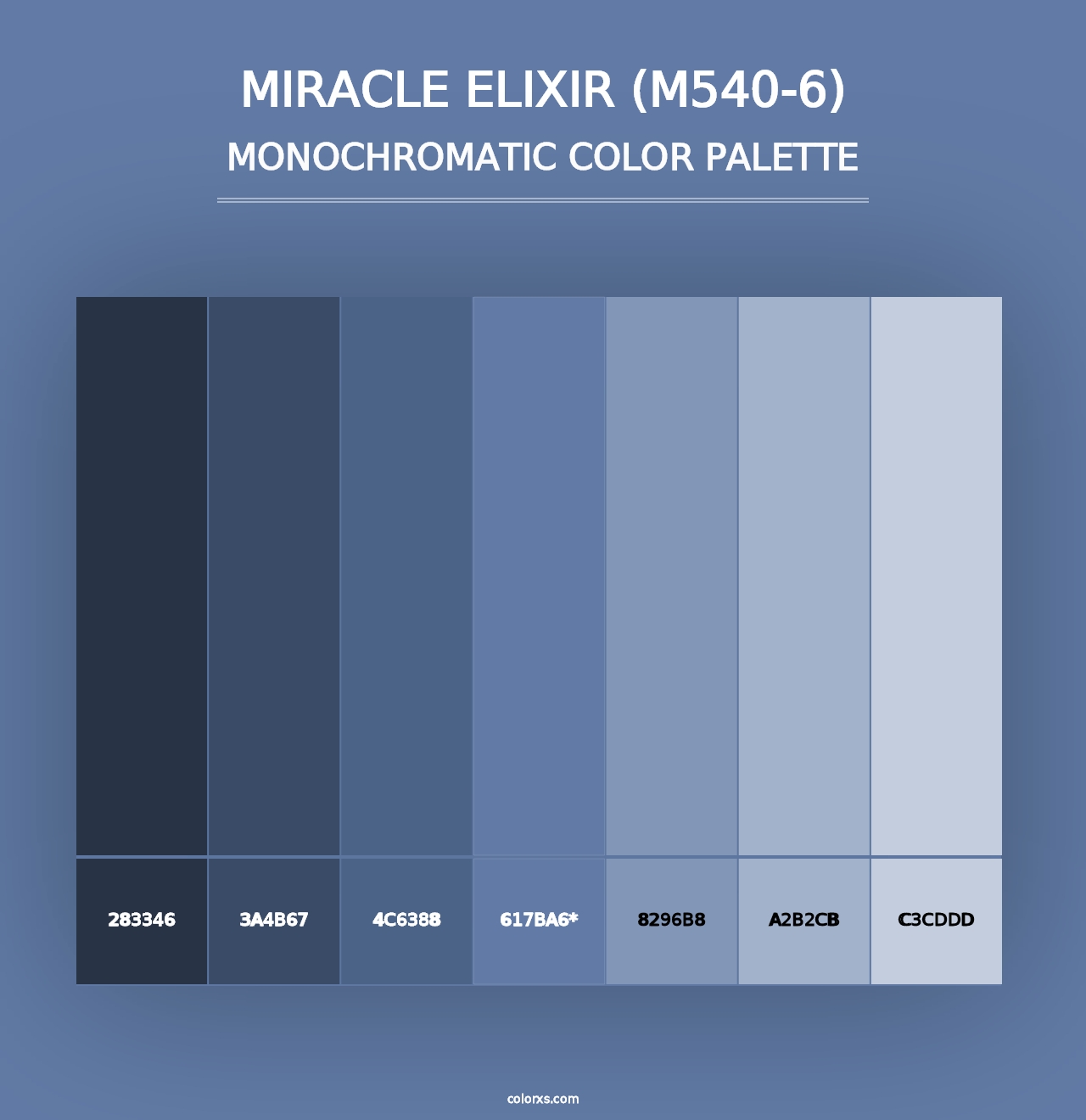 Miracle Elixir (M540-6) - Monochromatic Color Palette