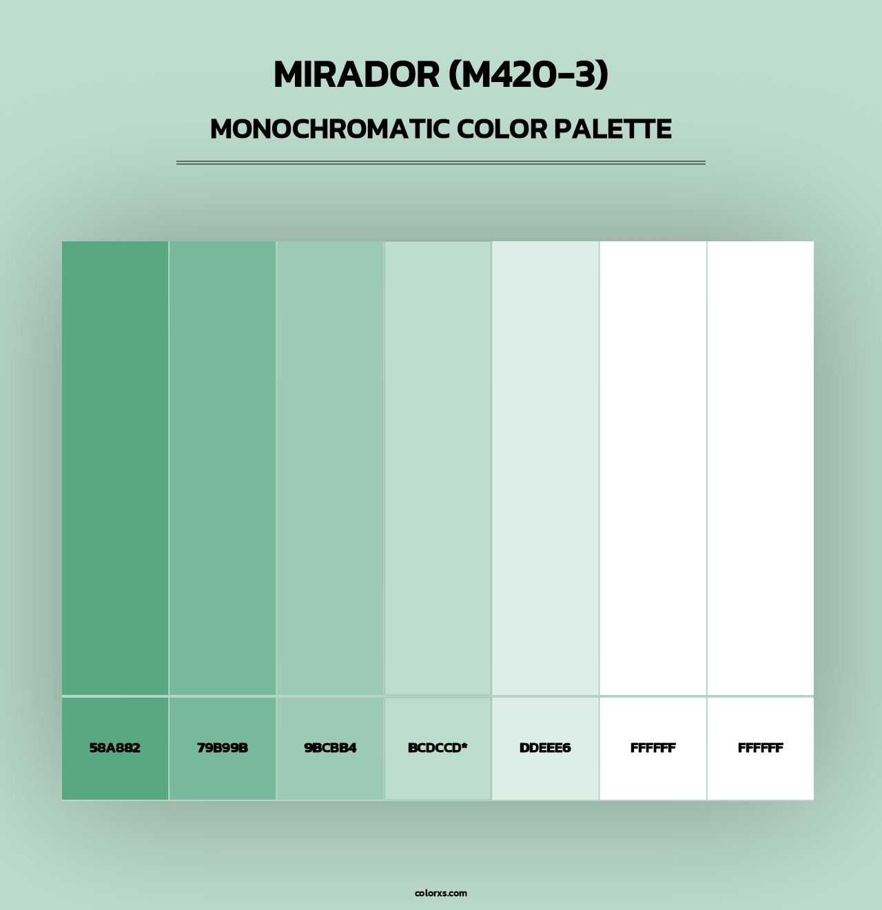 Mirador (M420-3) - Monochromatic Color Palette