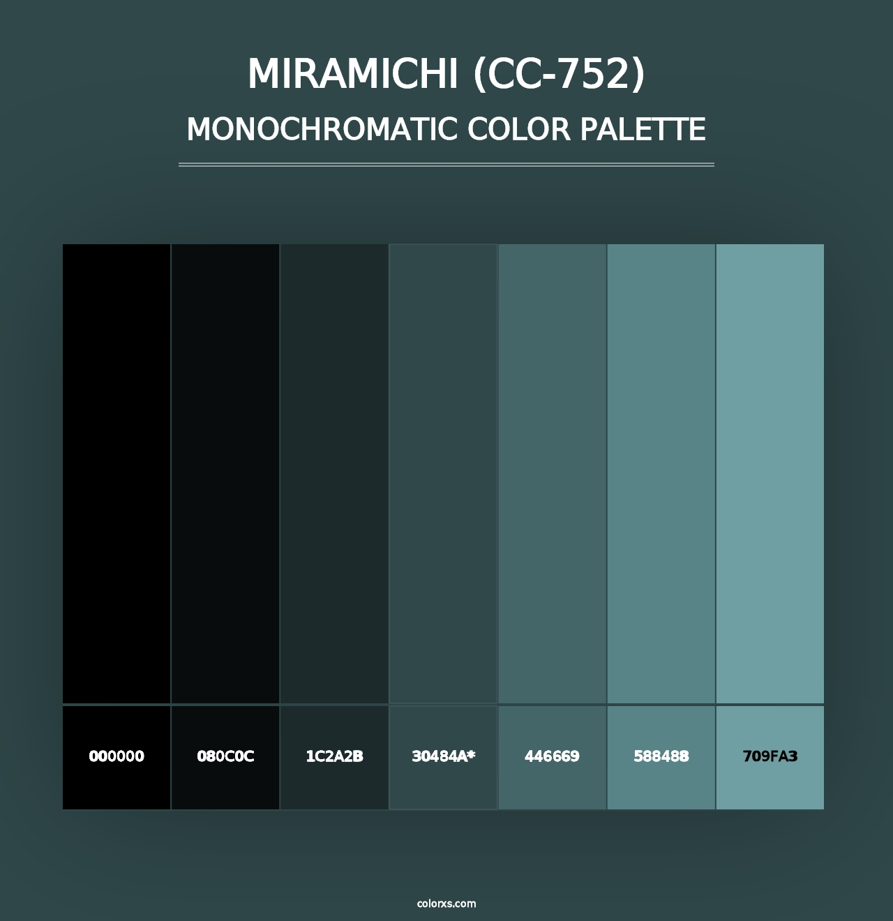 Miramichi (CC-752) - Monochromatic Color Palette