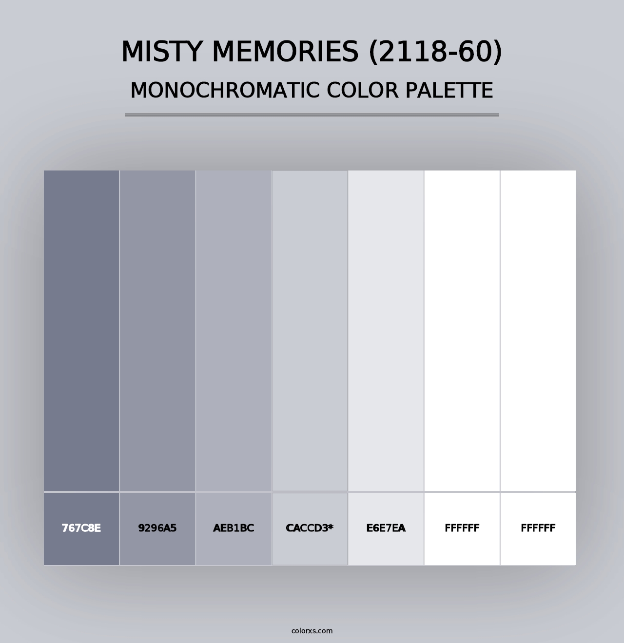 Misty Memories (2118-60) - Monochromatic Color Palette