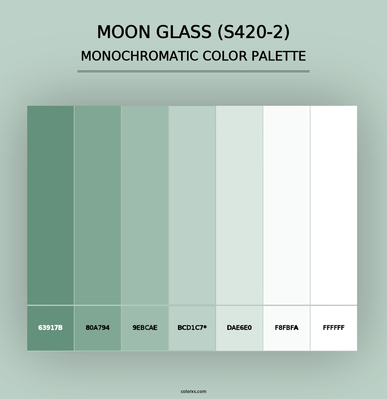 Moon Glass (S420-2) - Monochromatic Color Palette