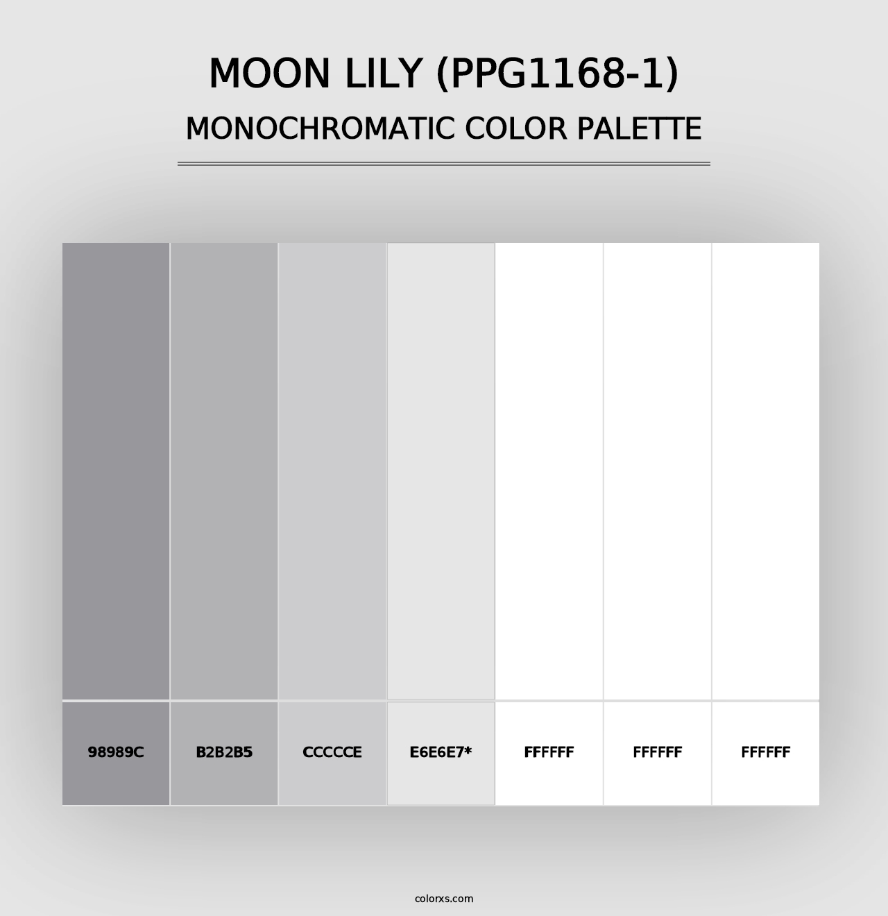 Moon Lily (PPG1168-1) - Monochromatic Color Palette