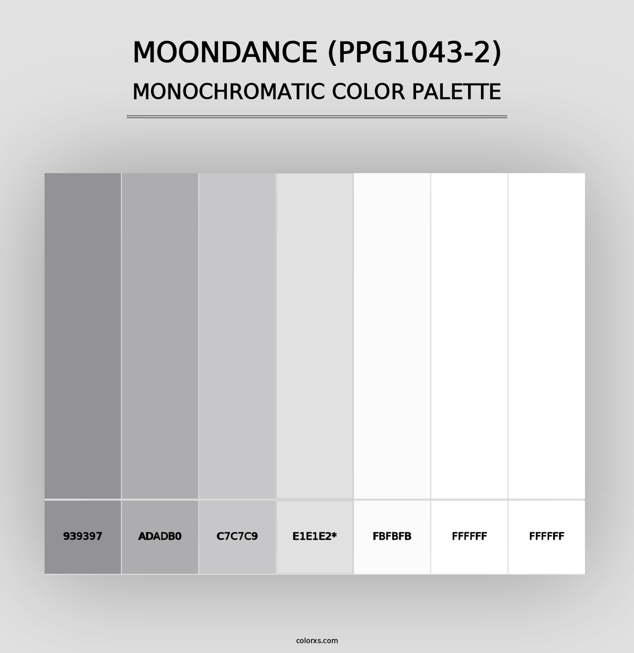 Moondance (PPG1043-2) - Monochromatic Color Palette