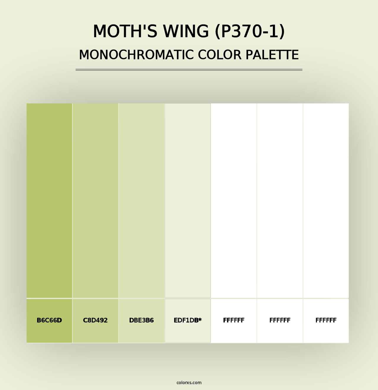 Moth'S Wing (P370-1) - Monochromatic Color Palette