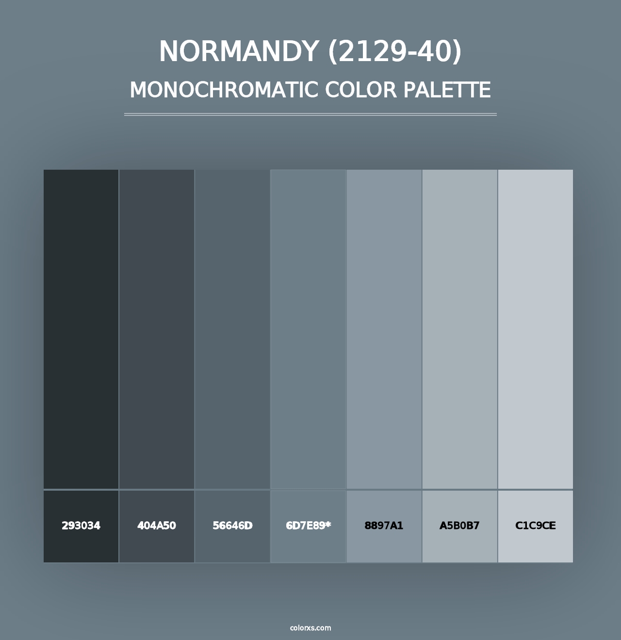 Normandy (2129-40) - Monochromatic Color Palette