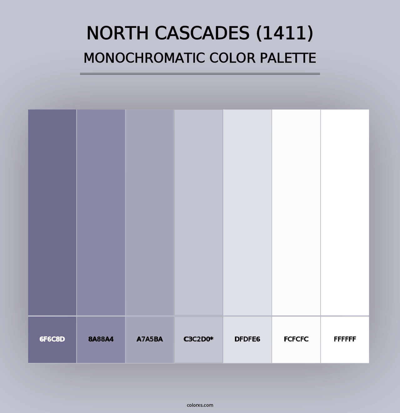 North Cascades (1411) - Monochromatic Color Palette