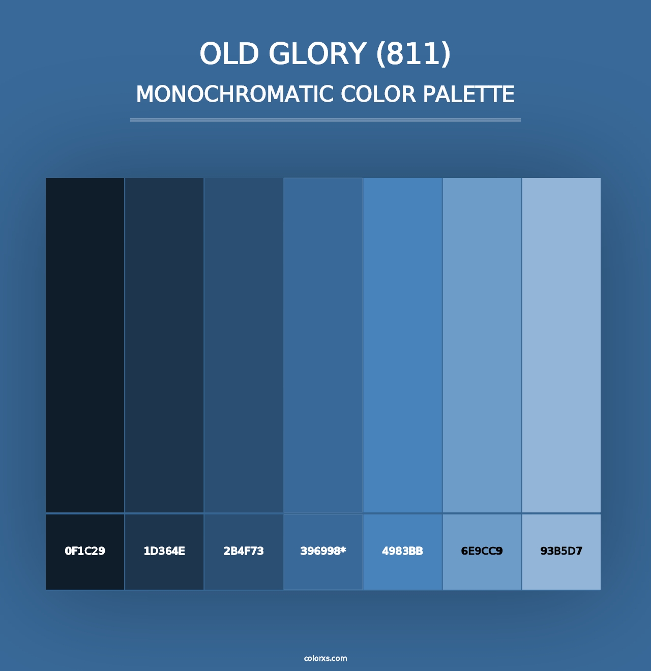 Old Glory (811) - Monochromatic Color Palette