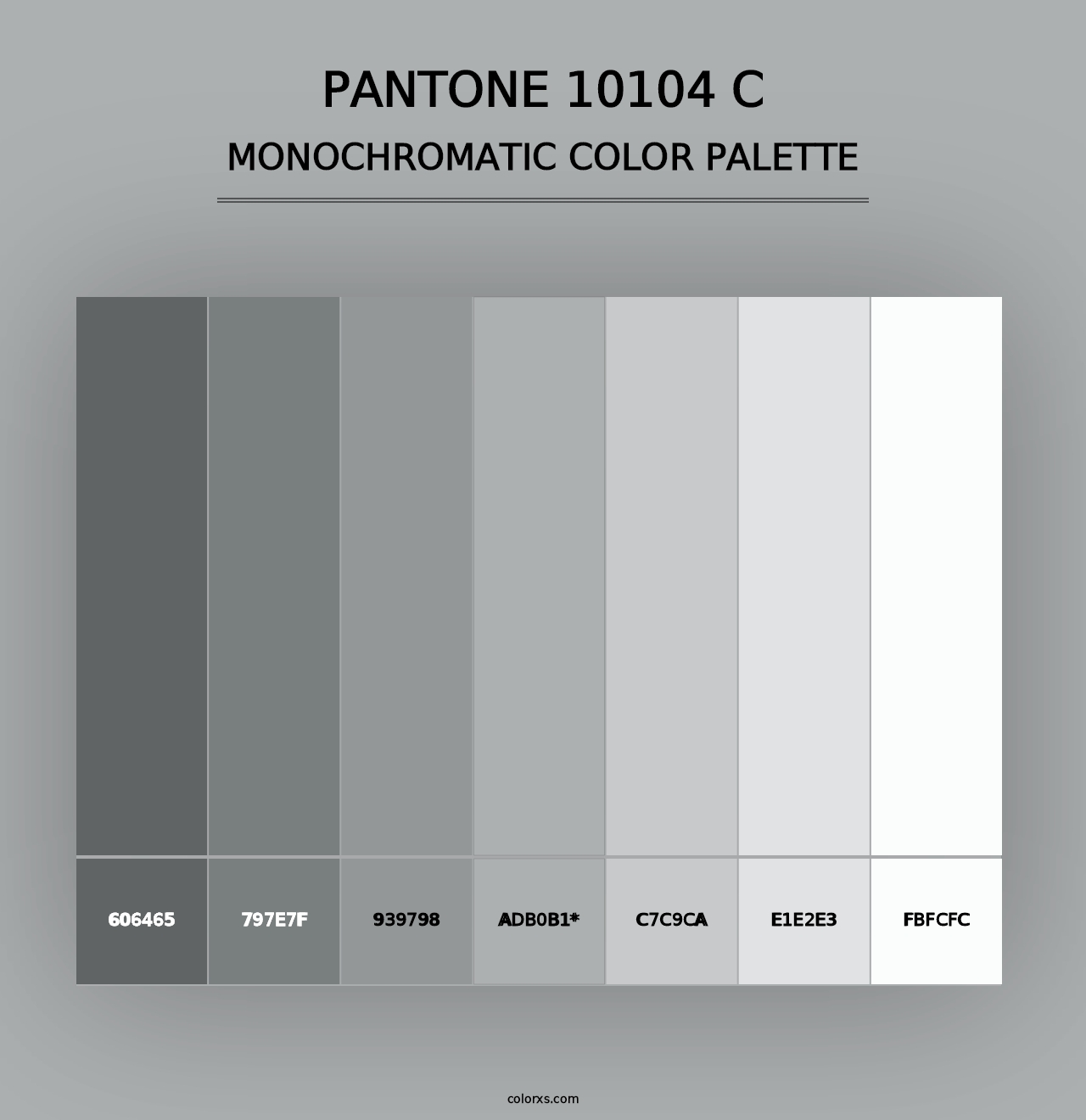 PANTONE 10104 C - Monochromatic Color Palette