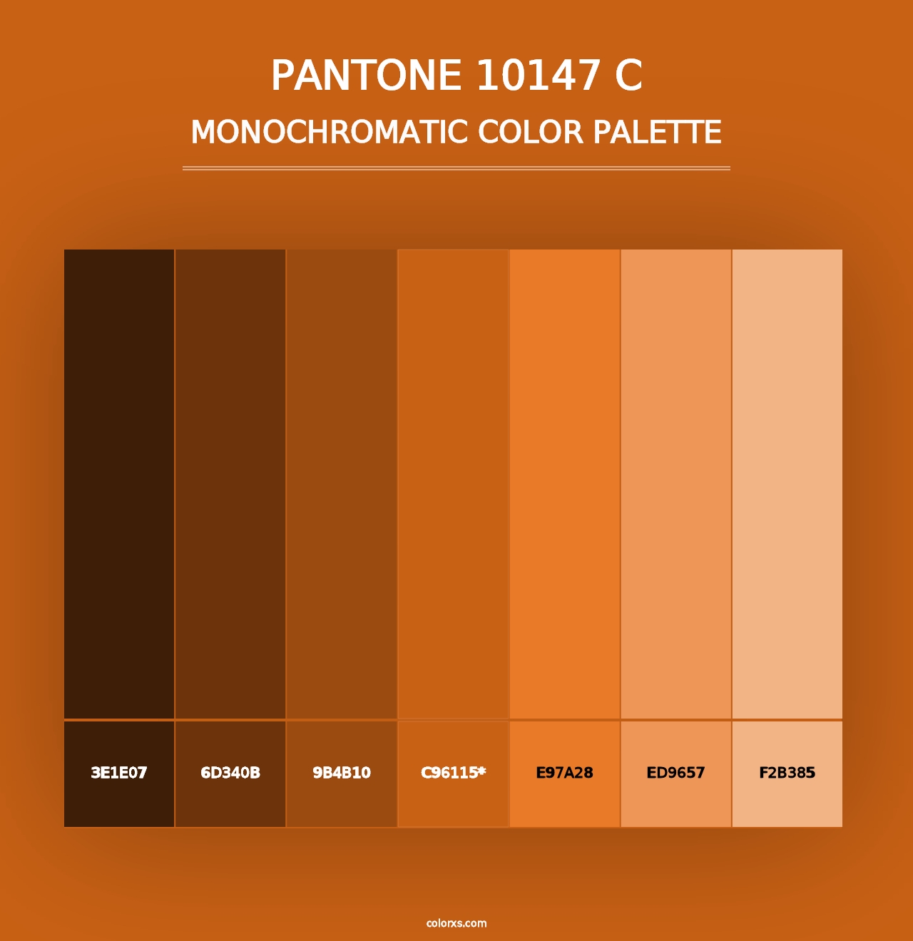 PANTONE 10147 C - Monochromatic Color Palette