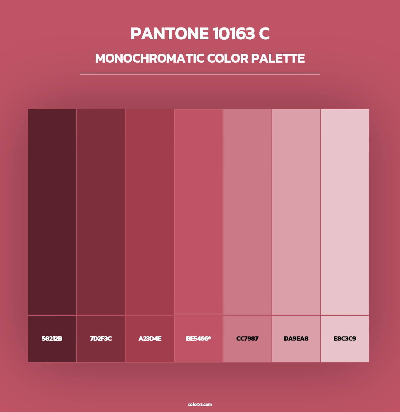 PANTONE 10163 C - Monochromatic Color Palette