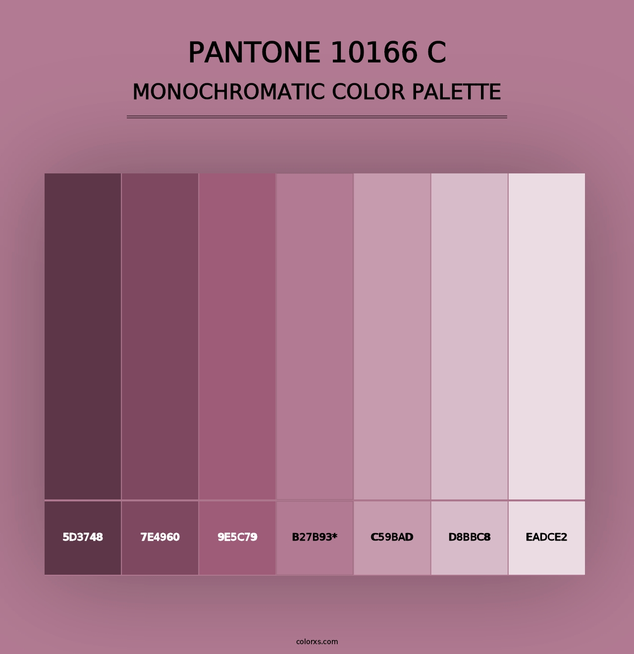 PANTONE 10166 C - Monochromatic Color Palette