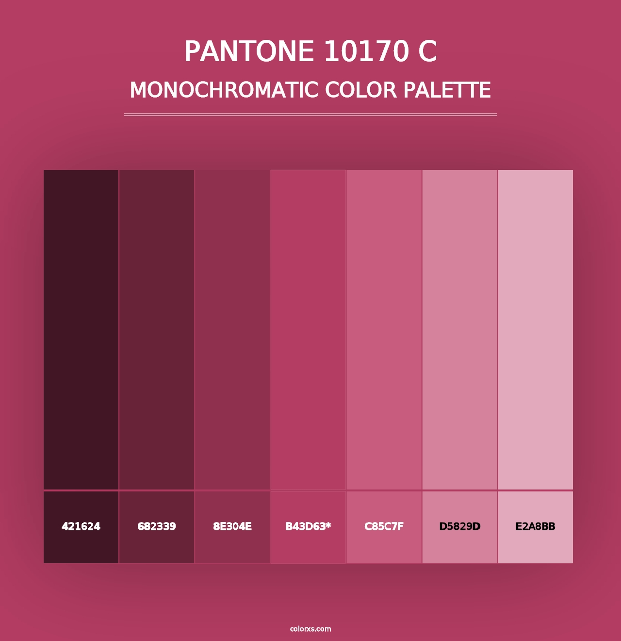 PANTONE 10170 C - Monochromatic Color Palette