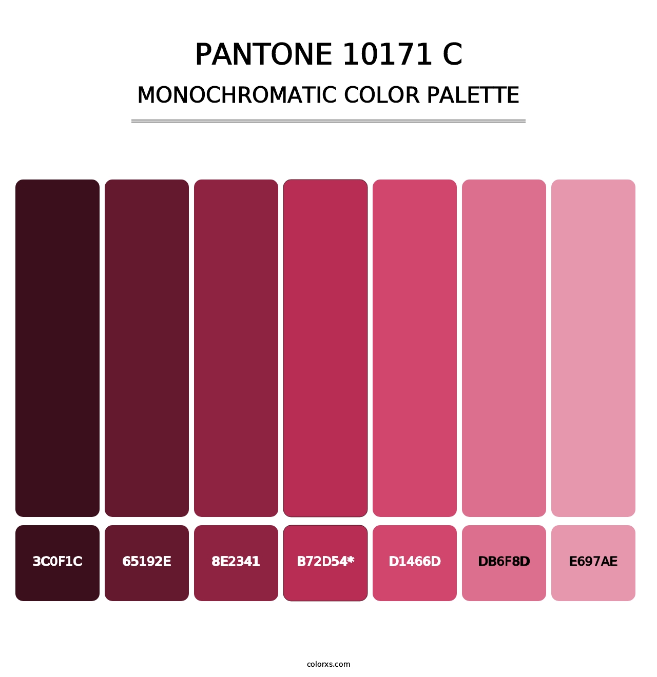 PANTONE 10171 C - Monochromatic Color Palette