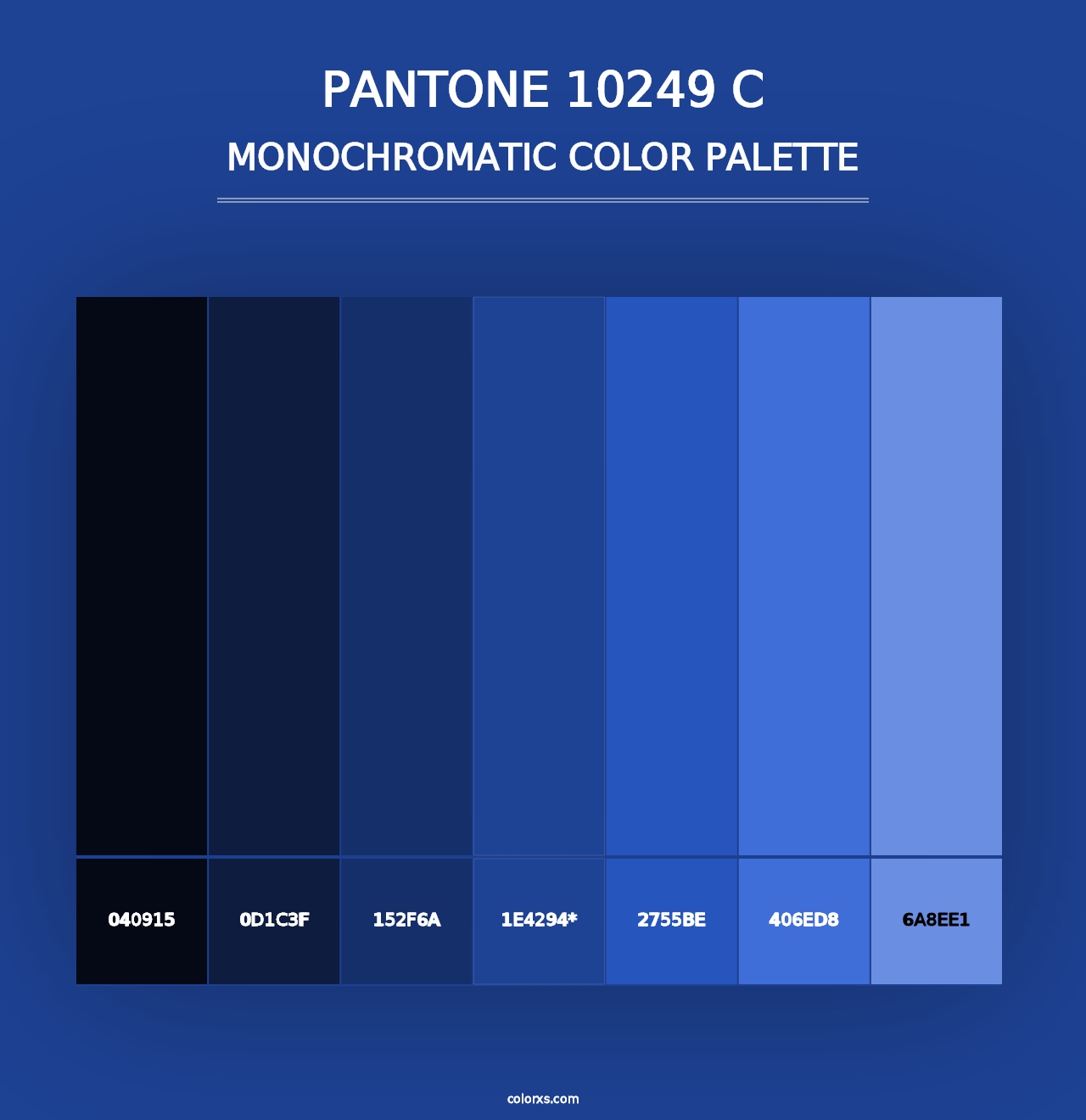 PANTONE 10249 C - Monochromatic Color Palette