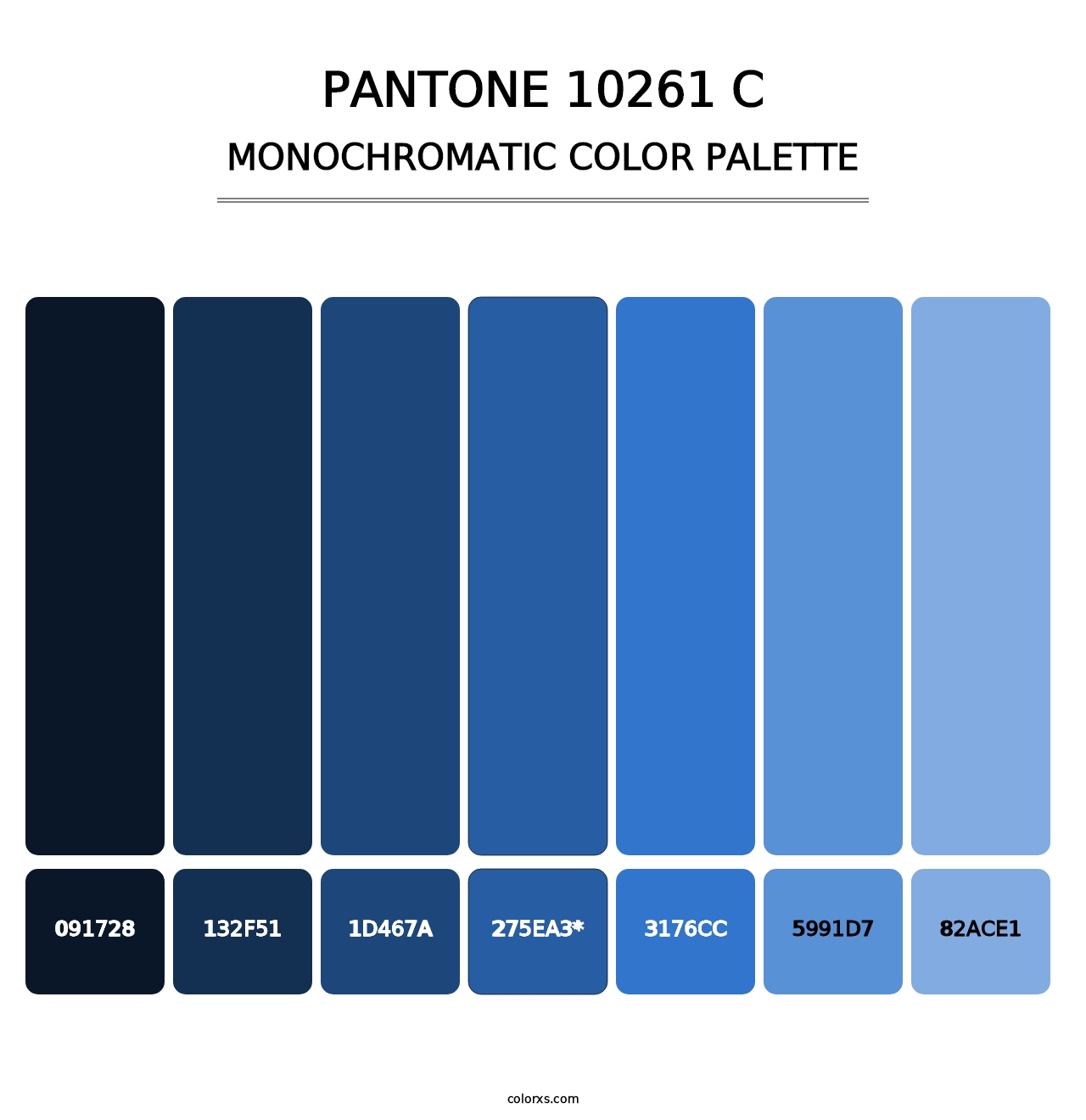 PANTONE 10261 C - Monochromatic Color Palette
