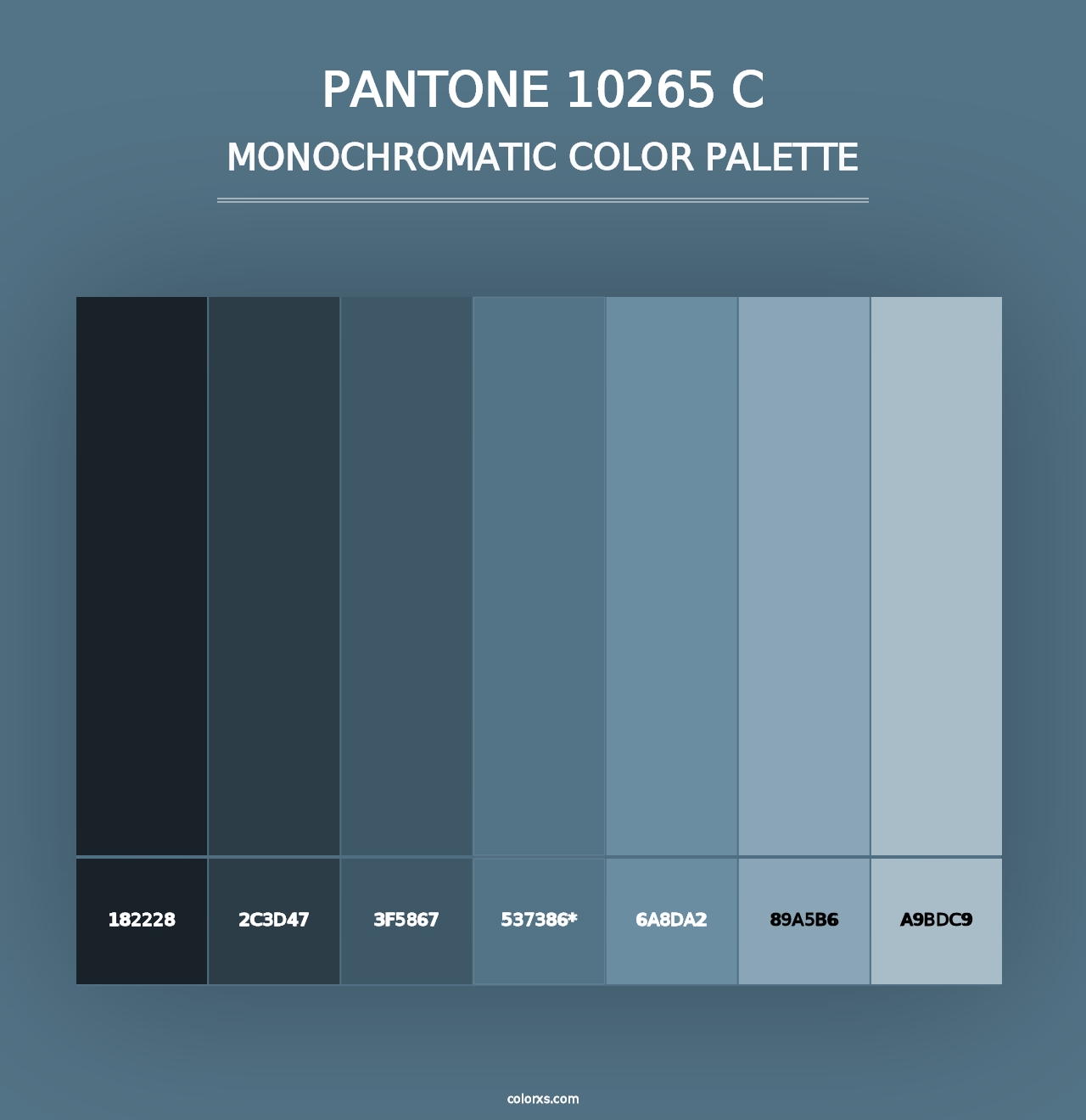 PANTONE 10265 C - Monochromatic Color Palette