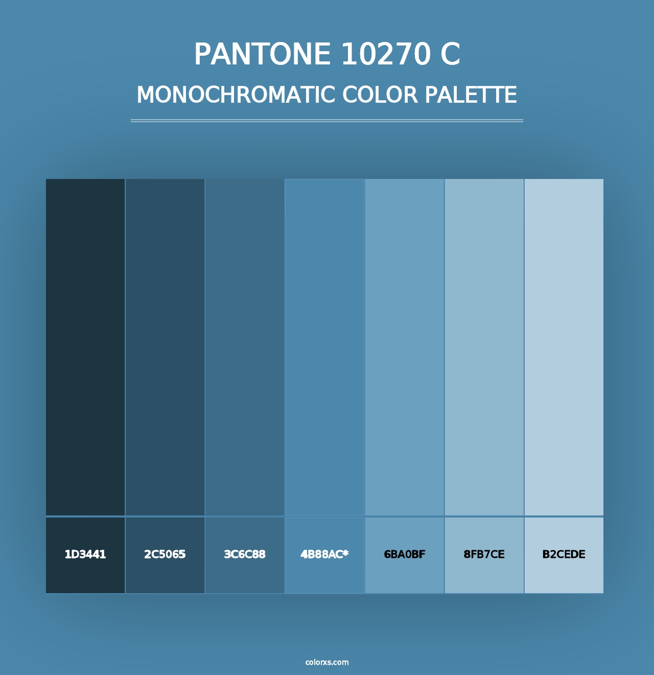 PANTONE 10270 C - Monochromatic Color Palette