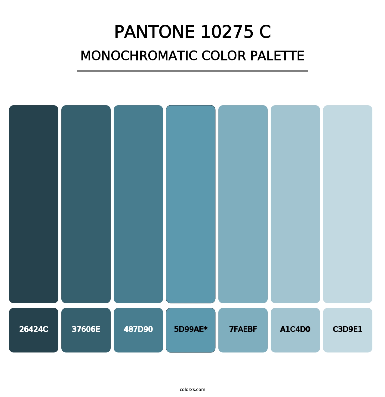 PANTONE 10275 C - Monochromatic Color Palette