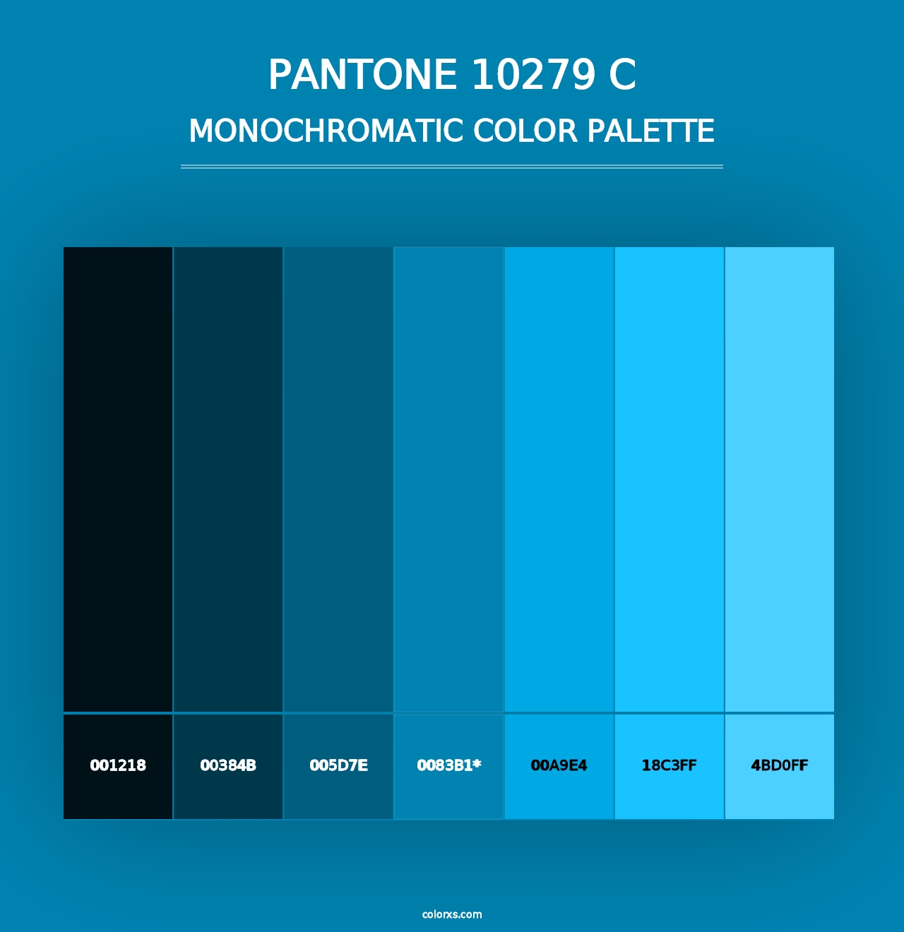 PANTONE 10279 C - Monochromatic Color Palette