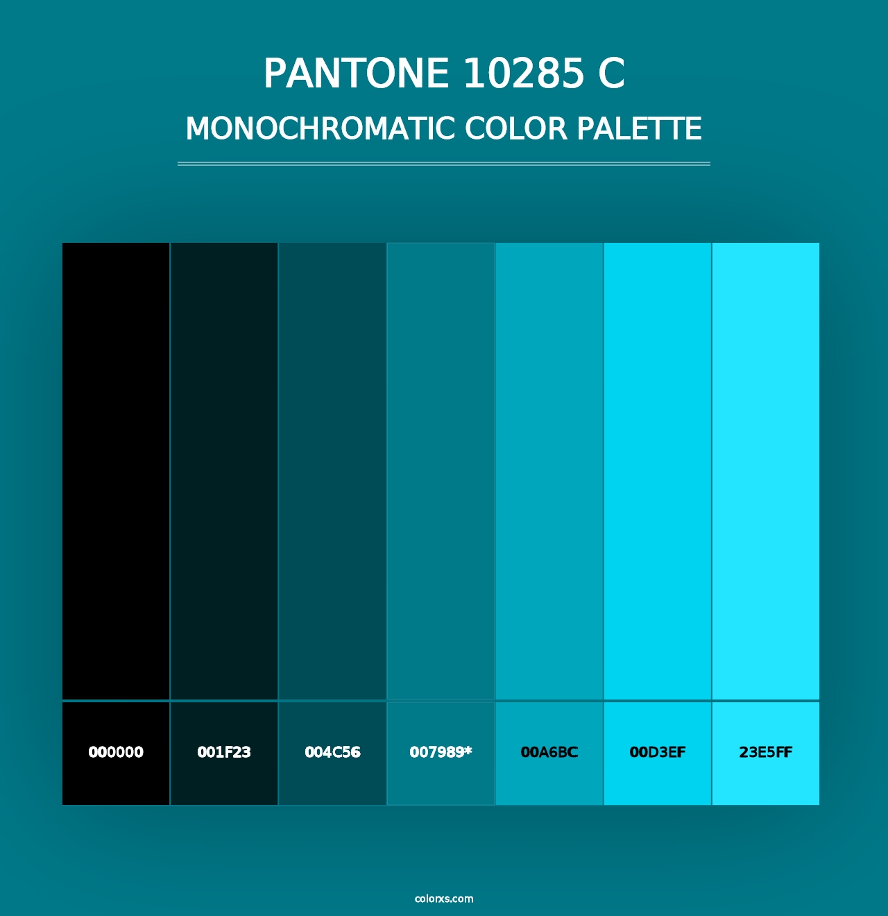 PANTONE 10285 C - Monochromatic Color Palette