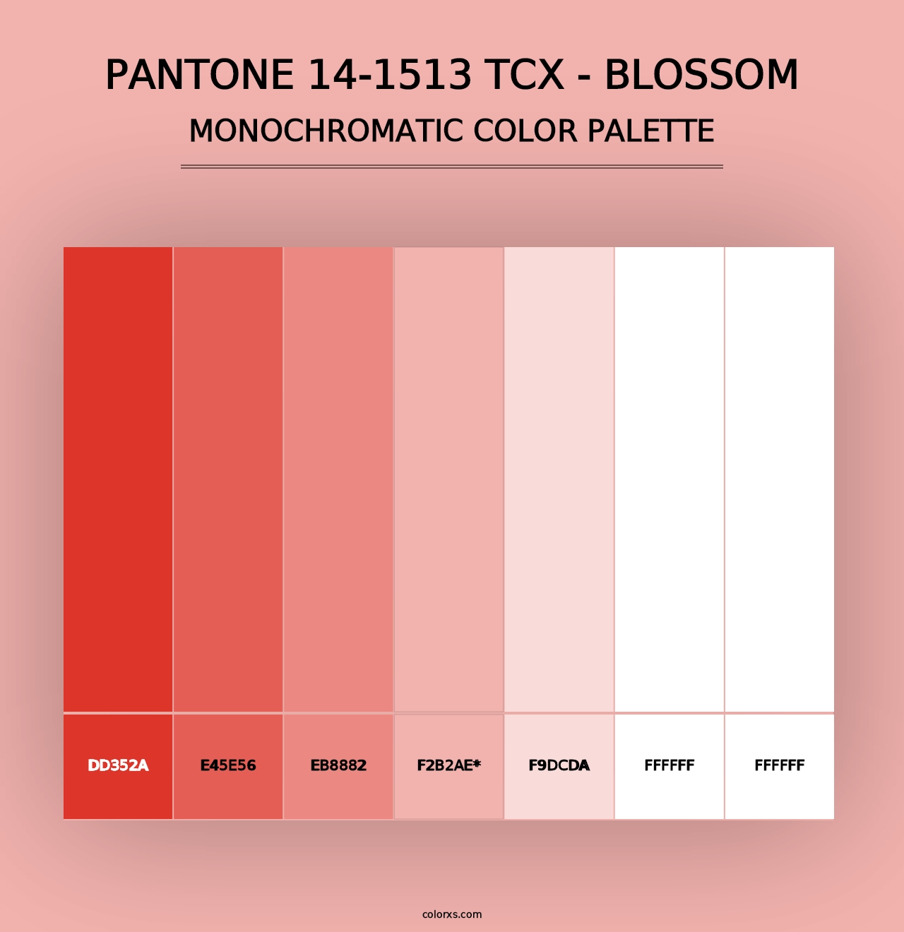 PANTONE 14-1513 TCX - Blossom - Monochromatic Color Palette