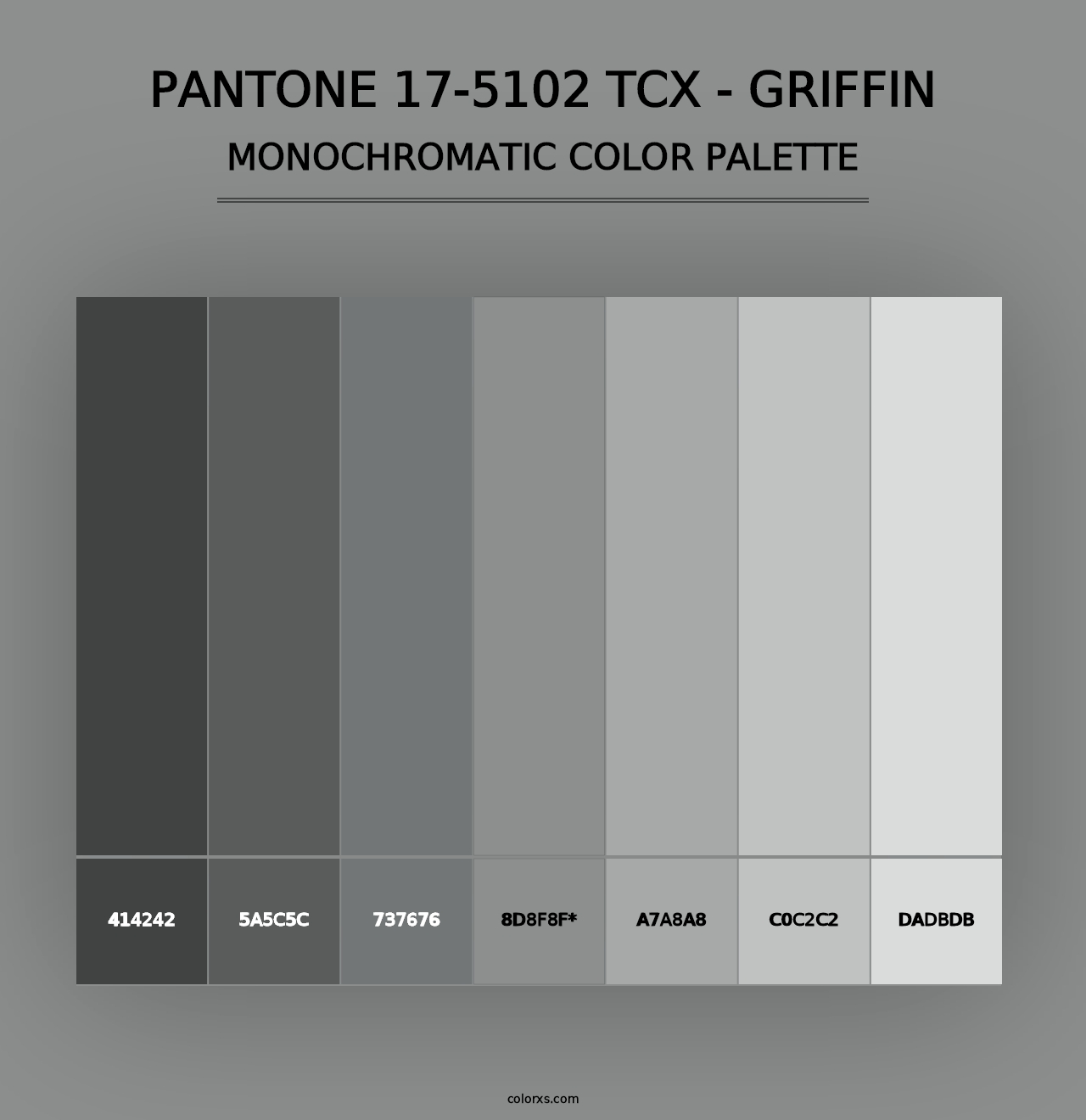 PANTONE 17-5102 TCX - Griffin - Monochromatic Color Palette