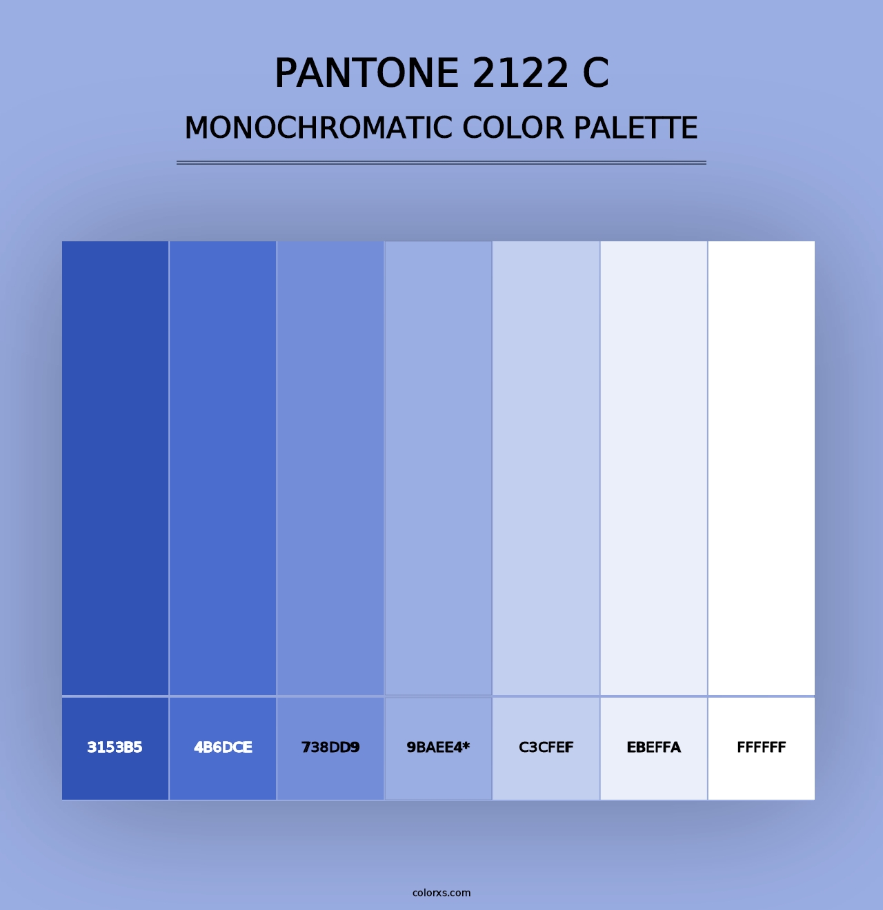 PANTONE 2122 C - Monochromatic Color Palette