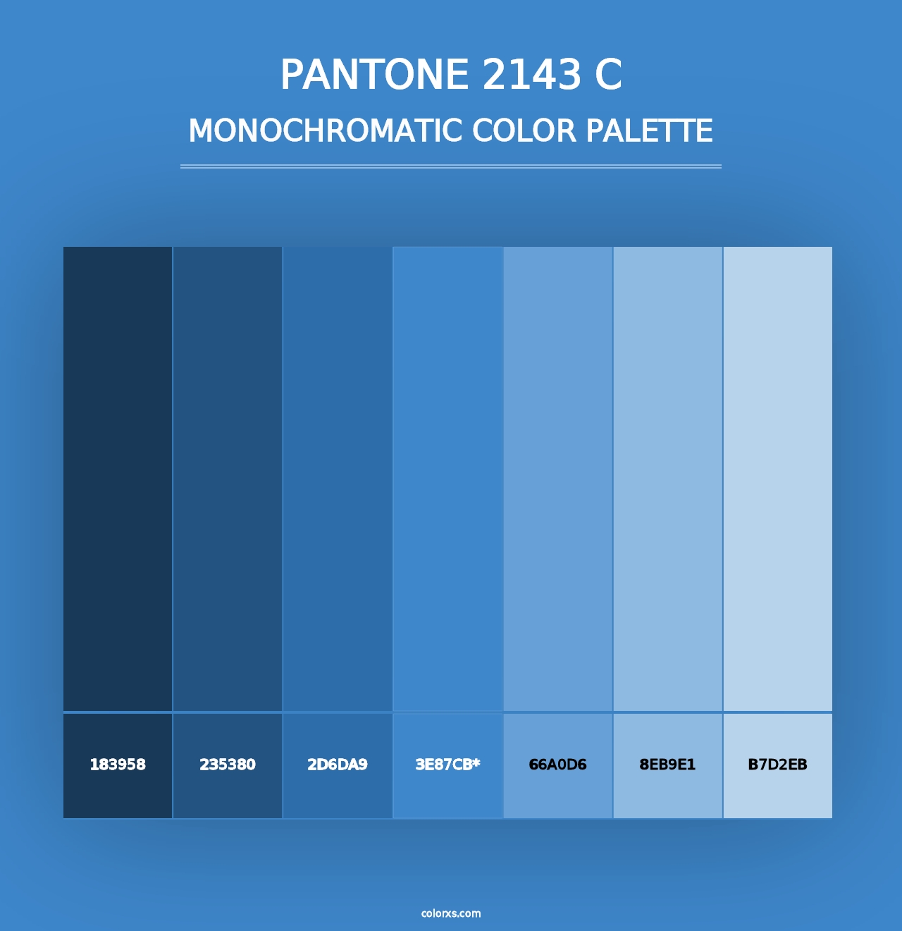 PANTONE 2143 C - Monochromatic Color Palette