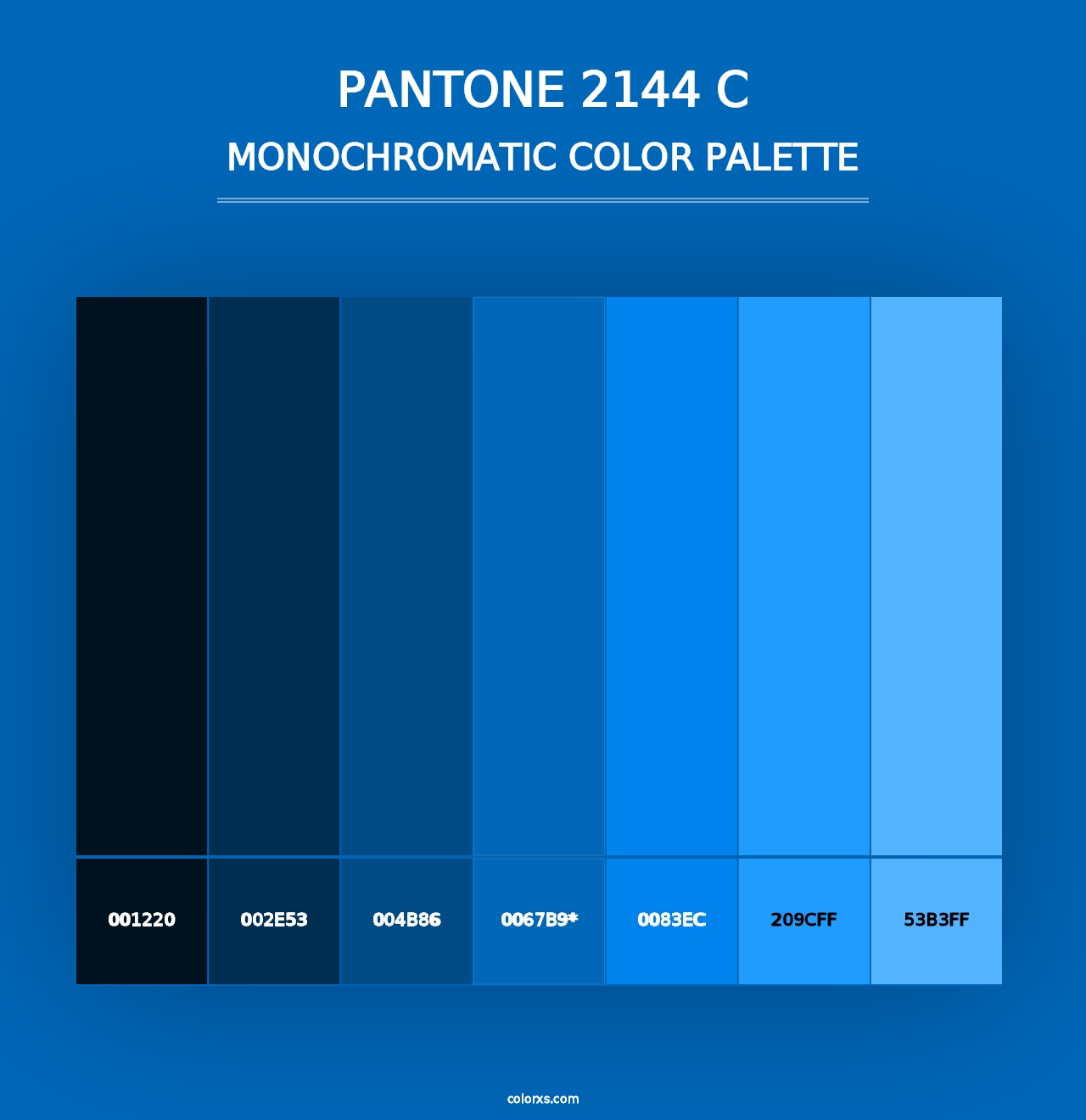 PANTONE 2144 C - Monochromatic Color Palette