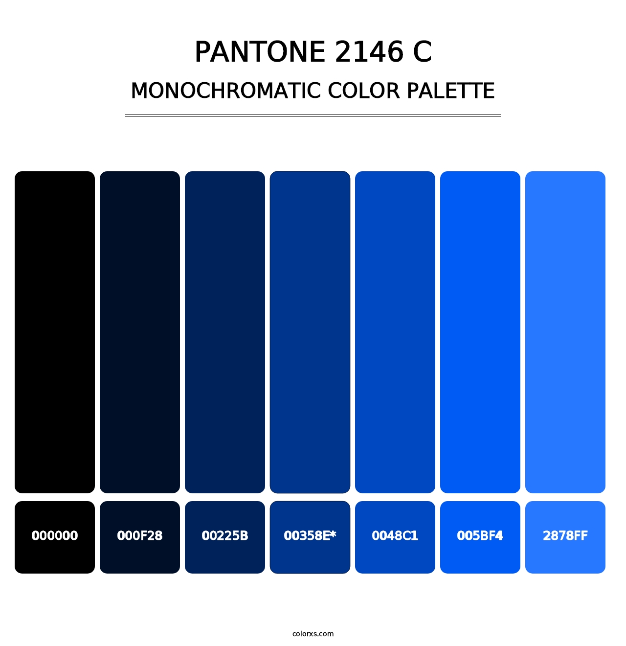 PANTONE 2146 C - Monochromatic Color Palette